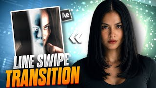 Smooth line swipe transition | After Effects Tutorial #transitiontutorial 