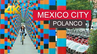 Mexico City - Polanco Walking Tour [4K] - Parks, shopping, and fancy restaurants