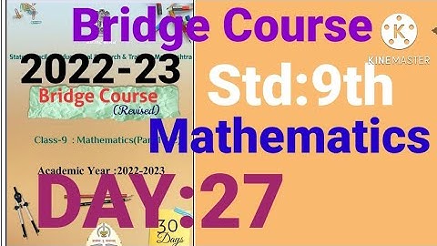 9th||Mathematics||Bridge Course||2022-23 ||Day:27th||English & SemiEnglish||Maths, Class 9,Day:27