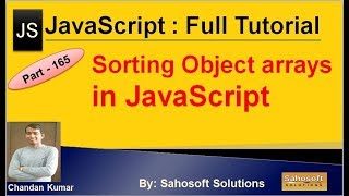 Sorting Object Arrays in JavaScript | JavaScript Full Tutorial in Hindi