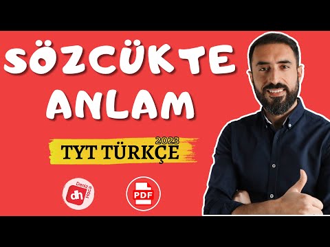 SÖZCÜKTE ANLAM (Full) 📌 TYT Türkçe 2023 (Deniz Hoca) +PDF 📘📕