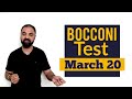 Bocconi Test. College Details  Pattern.