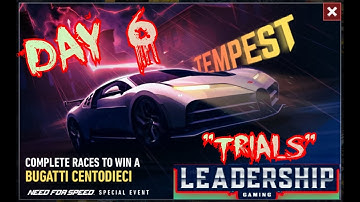NFS NOLIMITS | BUGATTI CENTODIECI | DAY 6 - TRIALS | LEADERSHIP GAMING
