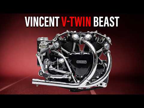 How 55 HP Made the FASTEST Bike of 1948 — The Vincent Black Shadow V-Twin Engine