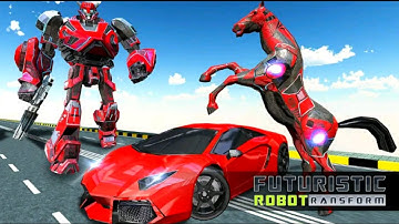 Car Robot Transforming Games - Robot Shooting - Horse Robot Game Android Gameplay