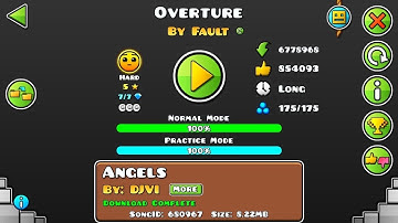 Geometry Dash-Fire Gauntlet Level #2(Overture) All Coins