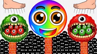 😂🌈 Satisfying Games / HUNGRY BALLS 🆚 Hide Balls 🆚 Tricky Puzzle - lucky ball 2048 Gameplay part 99 screenshot 4