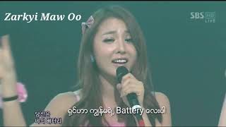 Love Battery - Hong Jin Young | Myanmar subtitle | HD