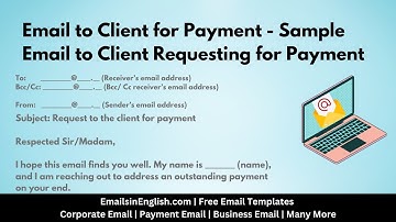 Email to Client for Payment - Email to Client Requesting for Payment