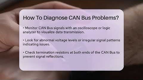 How To Diagnose CAN Bus Problems? - Talking Tech Trends