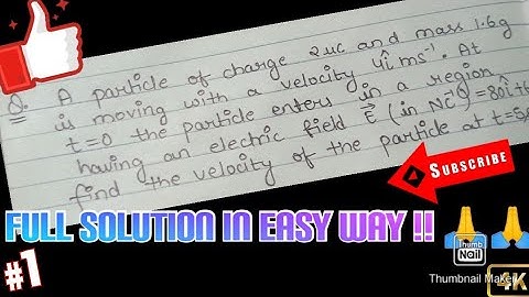 ELECTRIC CHARGES AND FIELD | MOST IMPORTANT QUESTION | SOLUTION |