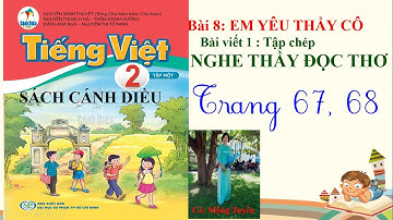SÁCH CÁNH DIỀU TIẾNG VIỆT 2 -TẬP 1- BÀI 8- TẬP CHÉP -  NGHE THẦY ĐỌC THƠ
