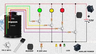 Rangkaian Radar Level Tandon Air Dengan Alarm - Toren Air Mpoin Kwalitas Bagus