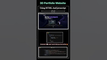 3D Portfolio Website 🌐 | Create a Stunning Developer Portfolio with HTML, CSS, JS & Three.js