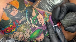 LIVE TATTOO Batman Joker Tattoo