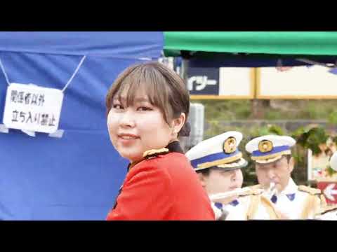 和歌山県警察音楽隊🎵タッチ／岩崎良美　和歌山ダンス ポンポン演技　女性警察官