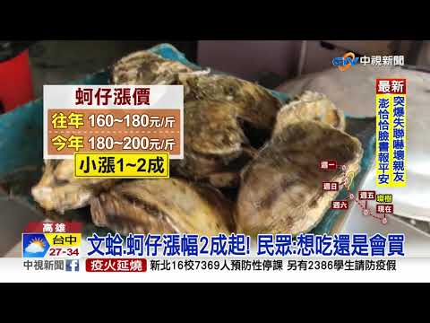 中秋烤肉"海鮮"漲! 文蛤最高1斤200元 漲幅逾2成│中視新聞 20210909