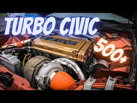 Honda Civic V z TURBO od TIRa! 500hp +