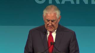 Secretary Tillerson Delivers a Keynote Address at the Grand Challenges Meeting