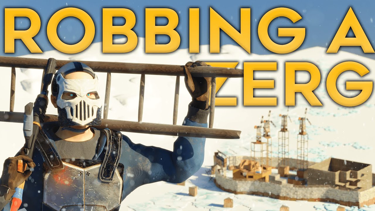 ROBBING a ZERG got me ONLINE RAIDED  - Solo Rust