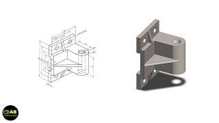 Famous Guide Bracket in SolidWorks | SolidWorks Tutorial | Part Design | Part No.#91 Wealth
