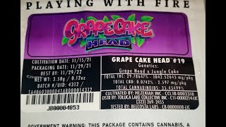 GrapeCake Head Strain Review by Jungle Boys