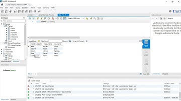 Procedimientos en WorkBench MySQL