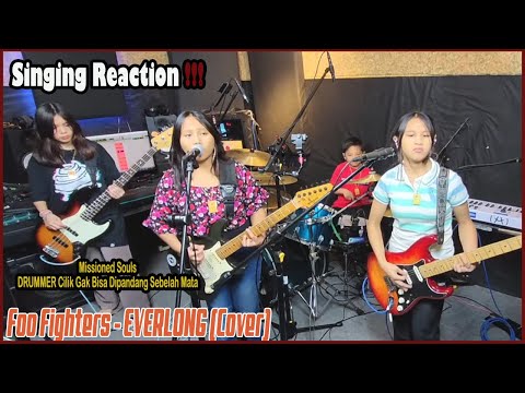 Singing Reaction To Missioned Souls - EVERLONG (Cover) Wow Drummernya Full Power !!!