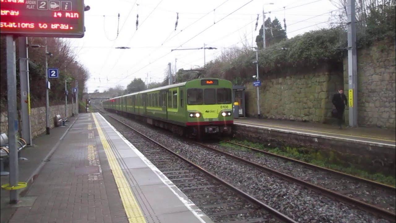Irish Rail 8100 class dart train arriving Glenageary Station, Co Dublin YouTube