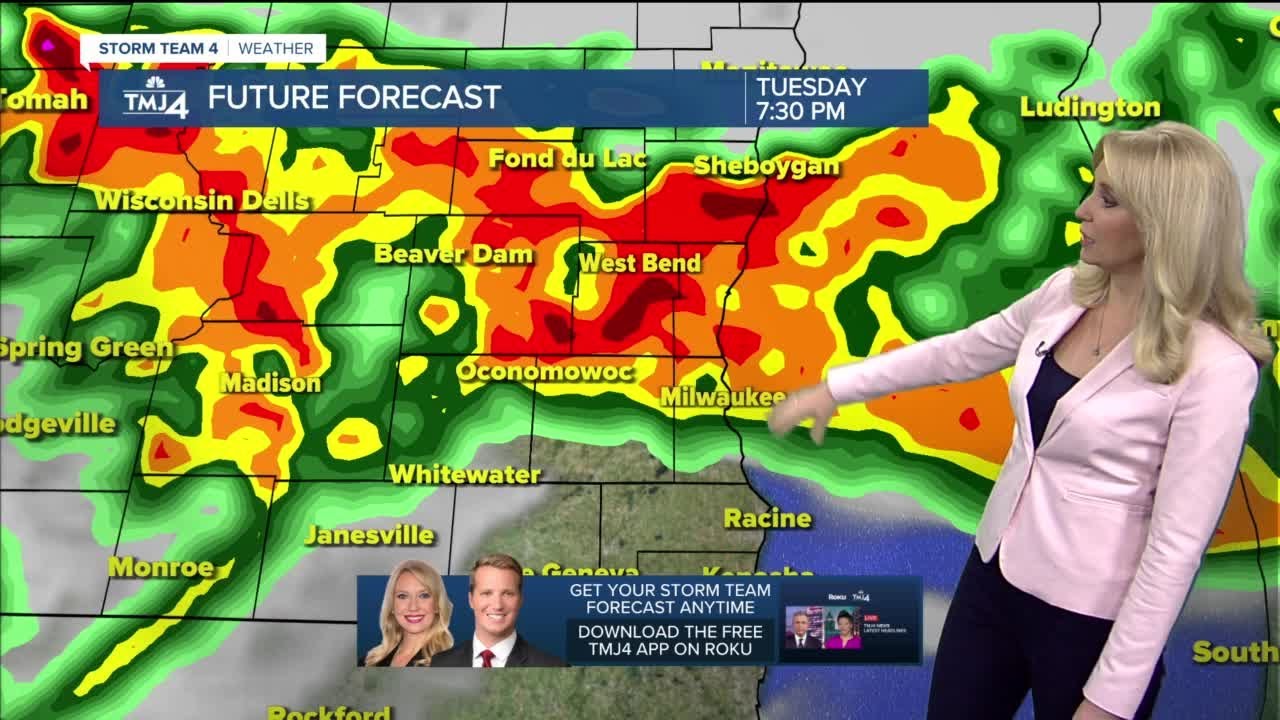 Severe storms possible beginning Tuesday evening - YouTube