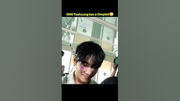 OMG🤧 Taehyung has a Dimple!!😳 #taehyung #shorts #youtubeshorts