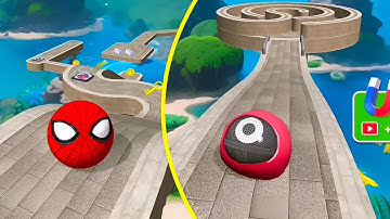 Sky Rolling Ball 3d - Gameplay SpeedRun Level 343