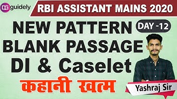 Caselet | Data Interpretation - Quantitative Aptitude by Yashraj Sir - RBI Assistant Mains 2020