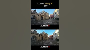 DJI Action 5 VS Action 4 NORMAL color mode D-LOG M + LUT