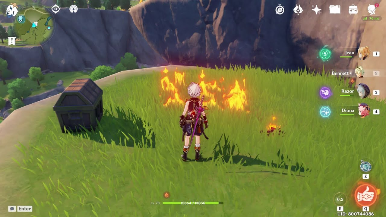 Hidden Chest EP 2 Monstadt Starfell Valley (Starsnatch Cliff) YouTube