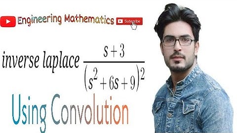 Laplace inverse of s+3/(s^2+6s+13)^2 by convolution theorem | Laplace transformations|