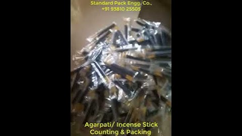 Incense stick Counting & Packing Machine Manufacturer-Chennai - STANDARD PACK ENGG.CO., 9381025505