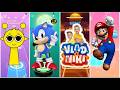 Sprunki vs Sonic vs Vlad Niki vs Mario Tiles Hop #47