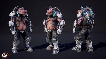 Video Preview UE4 - Space Hippo Sci-Fi