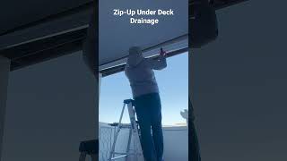 ZipUp Underdeck Drainage System  #deckconstruction #diy #construction #diytips