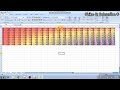 Microsoft Excel Me 1 to 20 Table Kaise Banai With  Formating