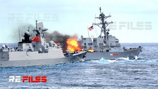 Brutally! US Warships USS Halsey intercepts by China Navy near Paracel Islands