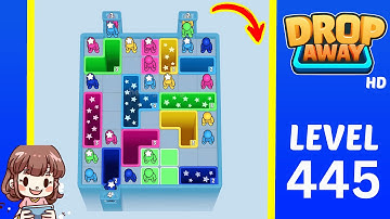 Drop Away Level 445 Solution Walkthrough
