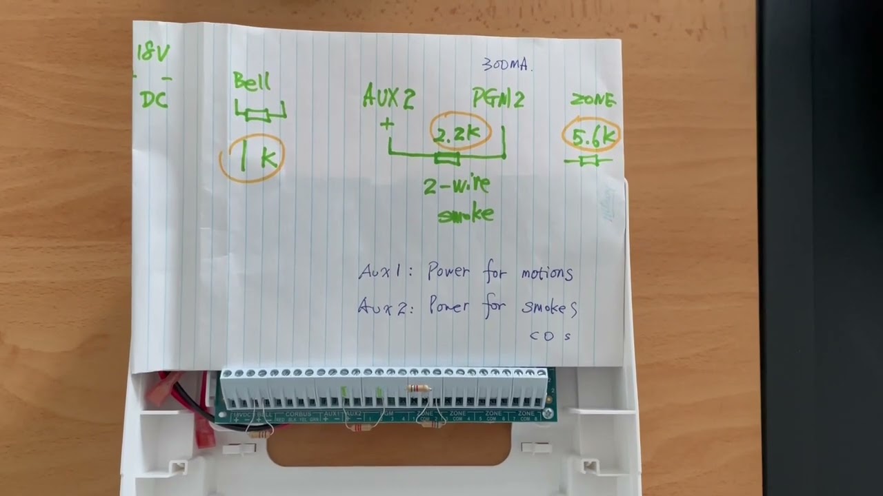 IQ Hardwire PowerG Wired to Wireless Converter PG8WLSHW8 resistors
