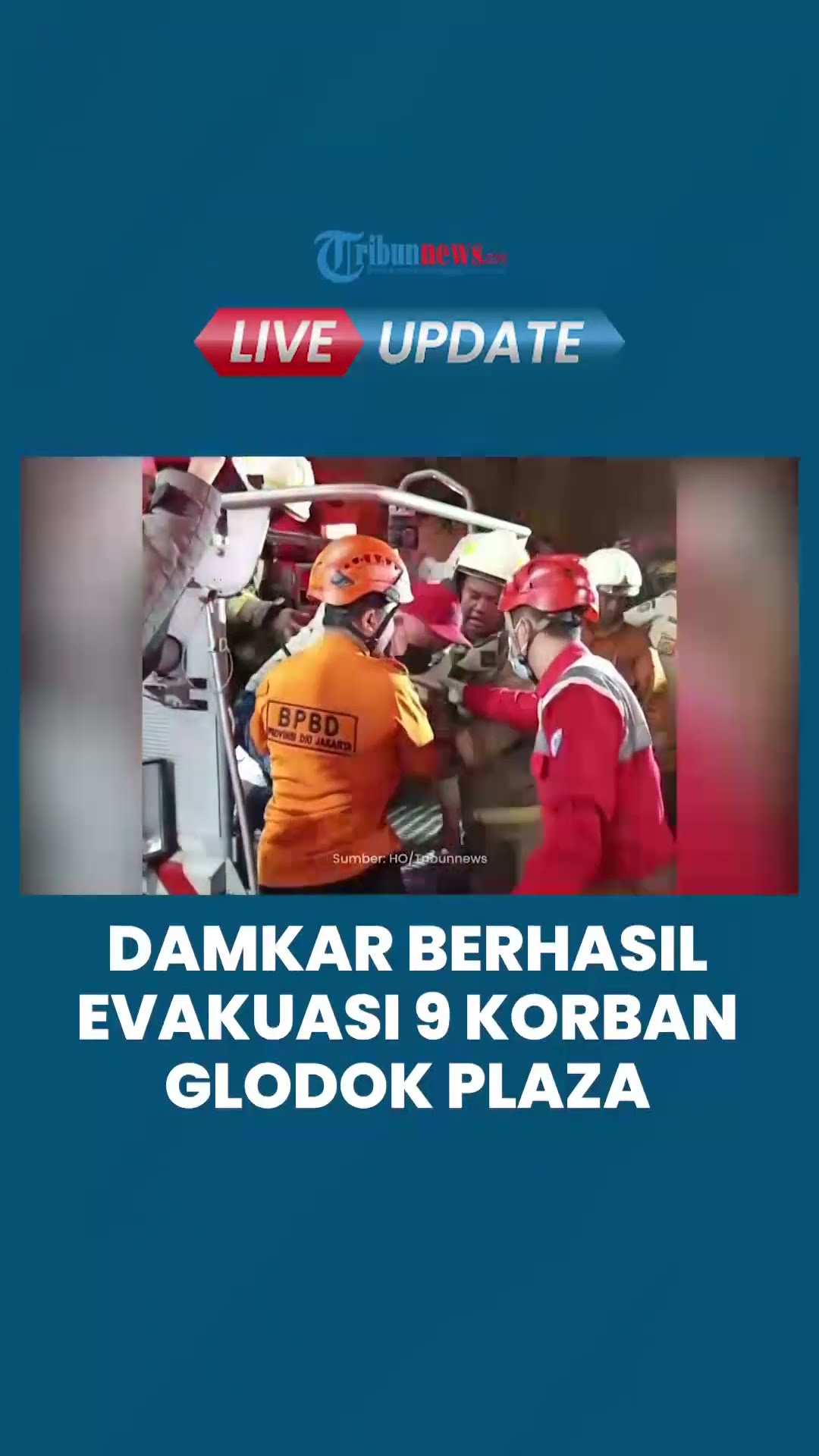 Damkar Evakuasi 9 Korban Terjebak Kebakaran Glodok Plaza Jakbar, Minta Tolong dari Lantai 9