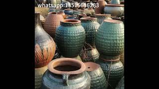 Handcrafted Rough Pottery Planters Durable Outdoor Garden Decor