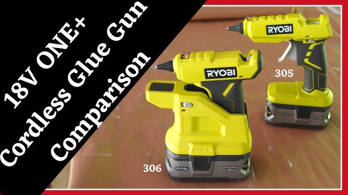 ONE+ 18V Cordless Dual Temperature Glue Gun with Nozzle Kit and (10) Glue  Sticks(Tool Only) 