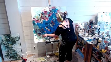 Be fearless when creating Abstract paintings - Artist Lori Mirabelli