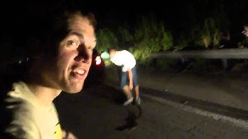 Devin catches a Burmese Python