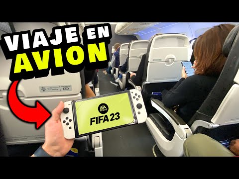 subo al AVIÓN y JUEGO al FIFA 23 del NINTENDO SWITCH 😨 ¡¡¡EMPIEZO LA CHAMPIONS en pleno vuelo!!!